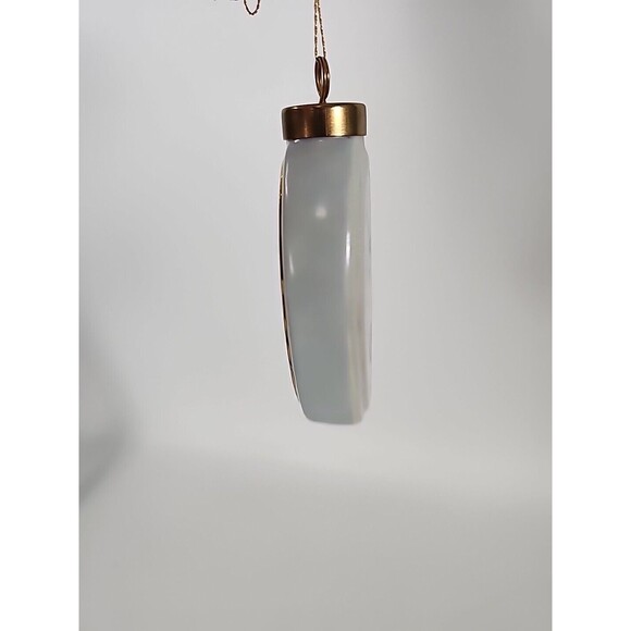 Lou Horn Hand Painted Ceramic Porcelain Christmas Ornament Floral Signed Vtg - Picture 10 of 11